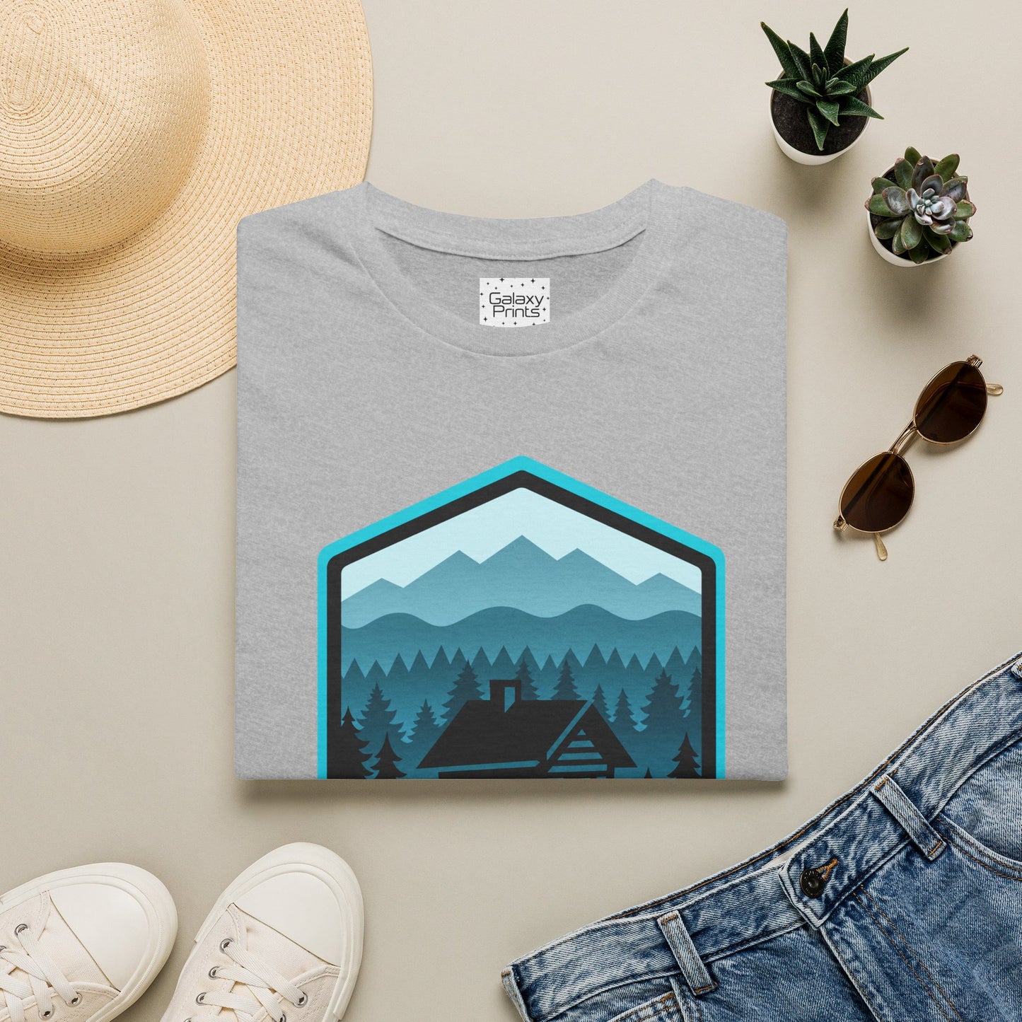 Beech Mountain North Carolina Cabin Tee — Mountain Cabin Graphic T-Shirt