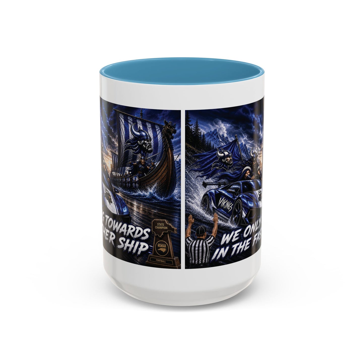 Hoggard Vikings Stylish Accent Coffee Mug  "Race to another Ship" and "Dive in the fast lane"- Perfect for Daily Brew & Gifts