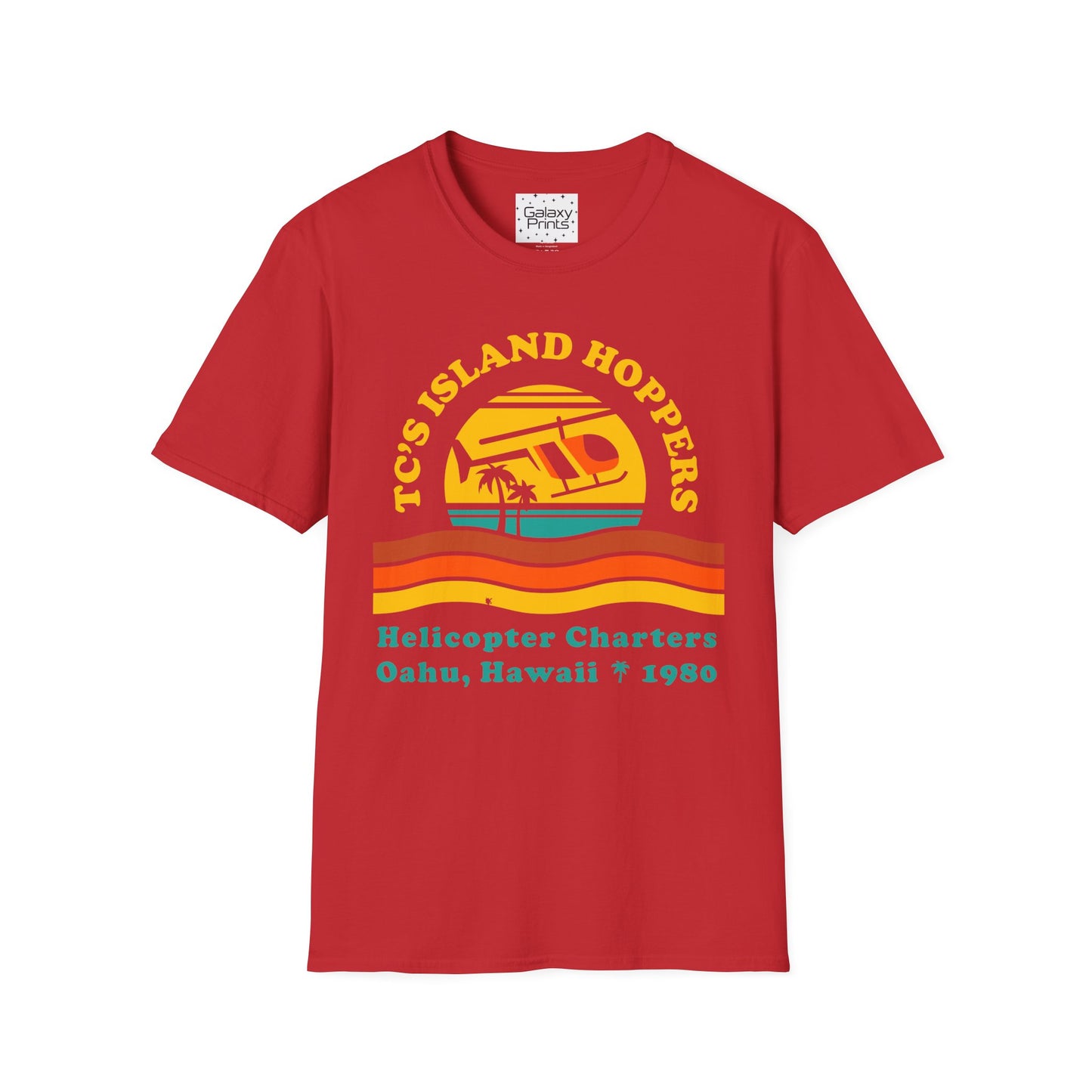 Unisex T-Shirt - POP Culture - 'From the HIT TV Show Magnum PI - TC's Helicopter Charterers & Rides'