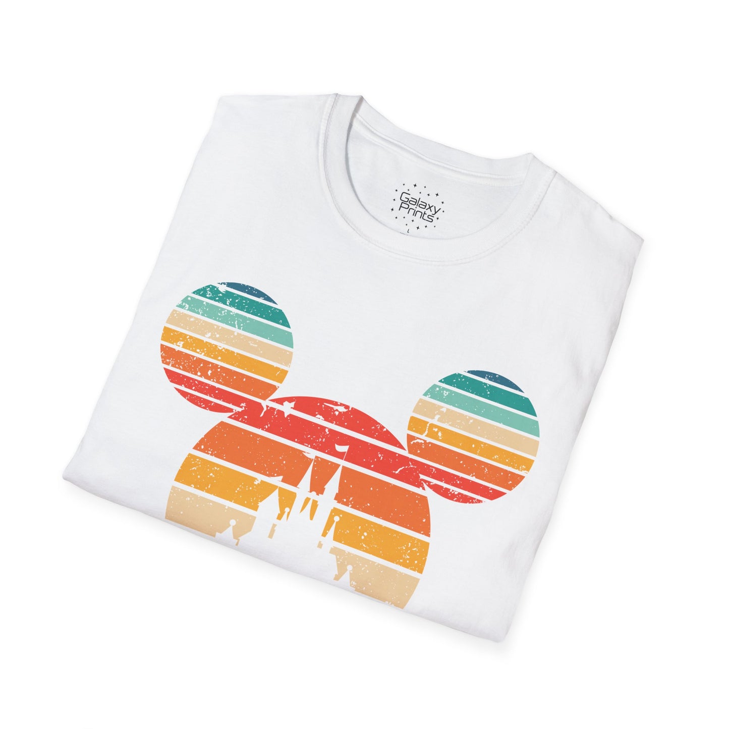 Unisex T-Shirt - DISNEY Inspired - 'Mickey Ears with Pastel Colors Distressed'