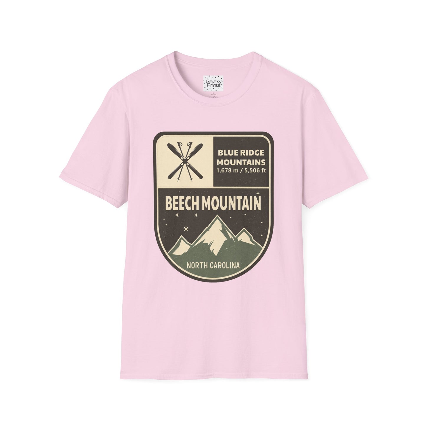 Beech Mountain Blue Ridge Mountains T‑Shirt — North Carolina Ski & Hiking Vintage