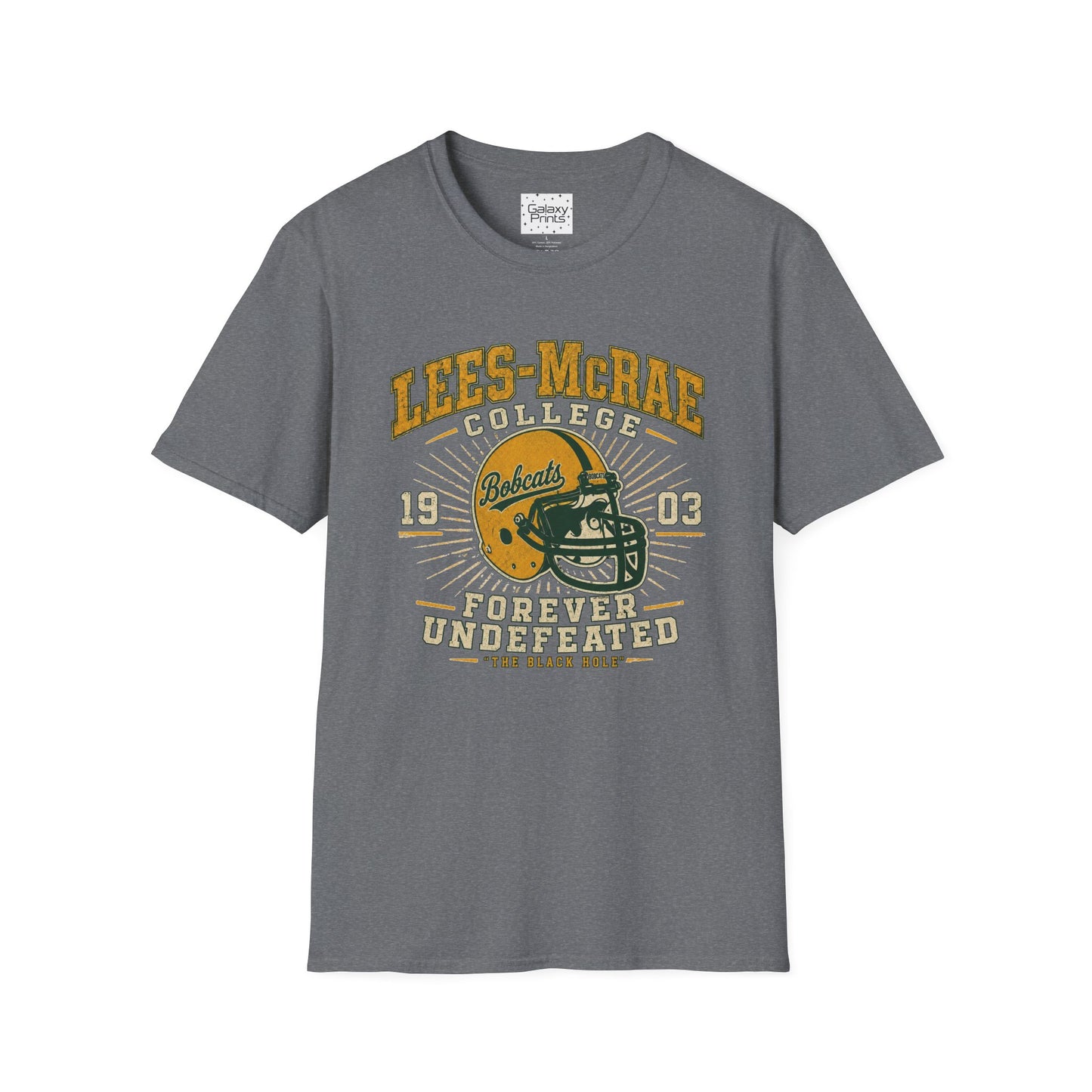 Lees-McRae College Bobcats Vintage Football T-Shirt — Forever Undefeated - The Black Hole