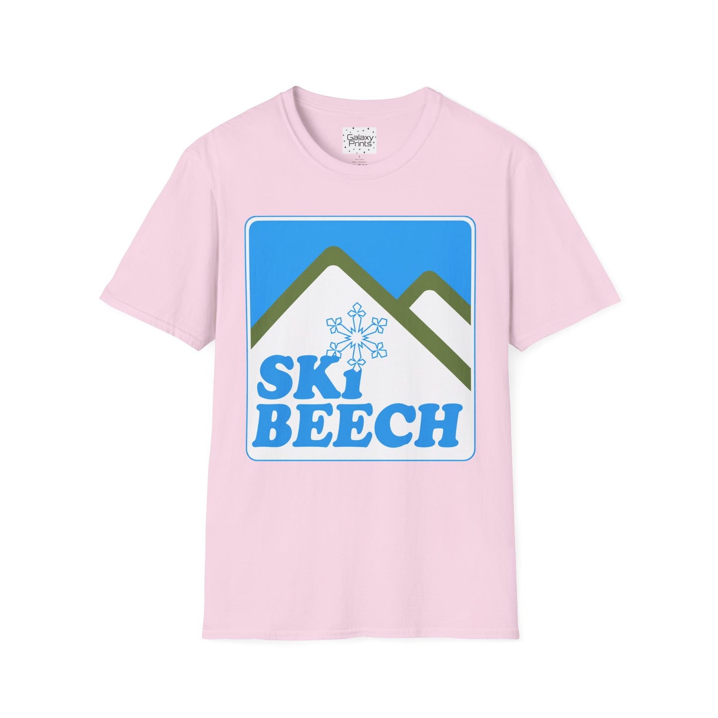Retro Ski Beech T‑Shirt — Vintage Beech Mountain Snowflake Ski Tee