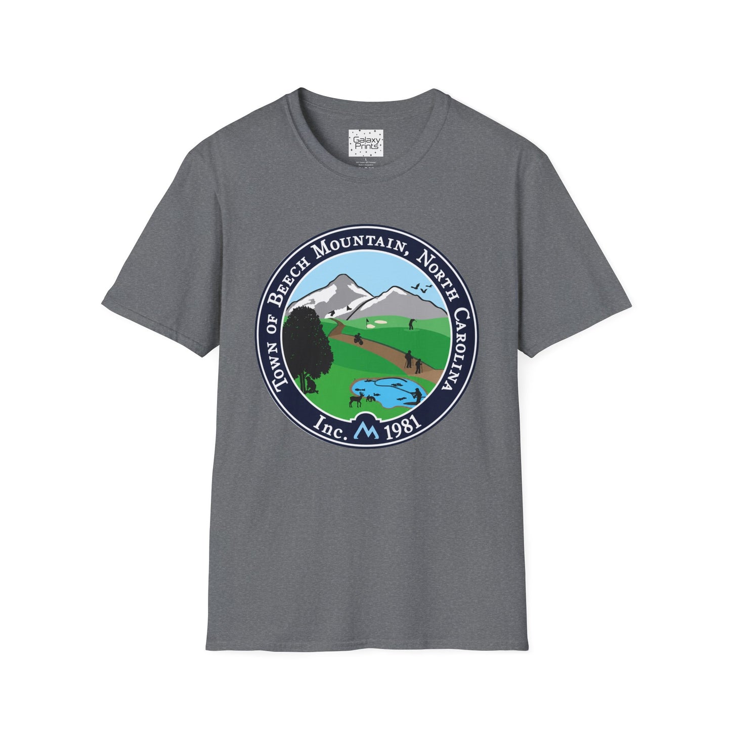 The Town of Beech Mountain, North Carolina Seal T-Shirt — Scenic Mountain Town Tee