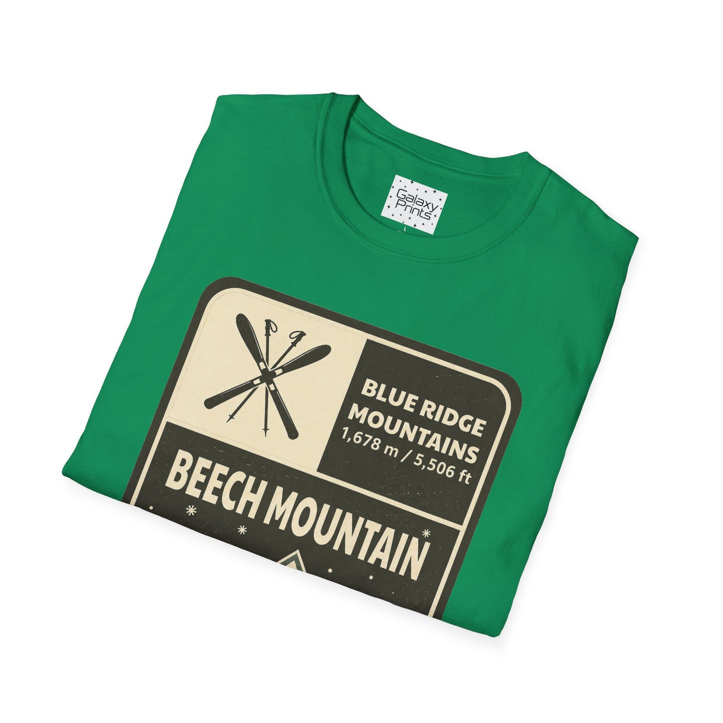 Beech Mountain Blue Ridge Mountains T‑Shirt — North Carolina Ski & Hiking Vintage