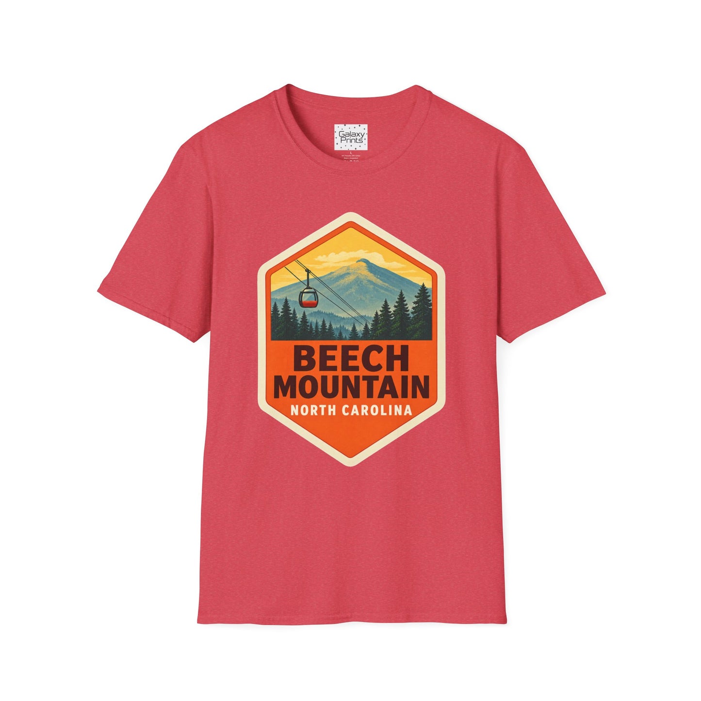 Beech Mountain NC Graphic T-Shirt Diamond — Mountain Ski Lift Vintage look