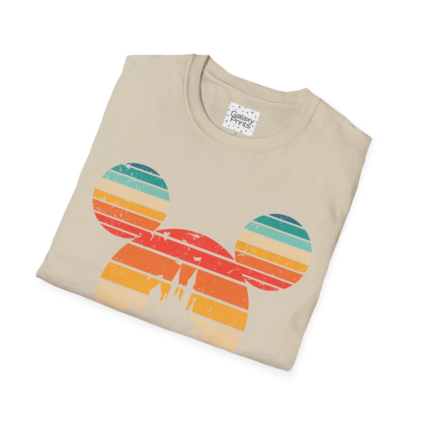 Unisex T-Shirt - DISNEY Inspired - 'Mickey Ears with Pastel Colors Distressed'
