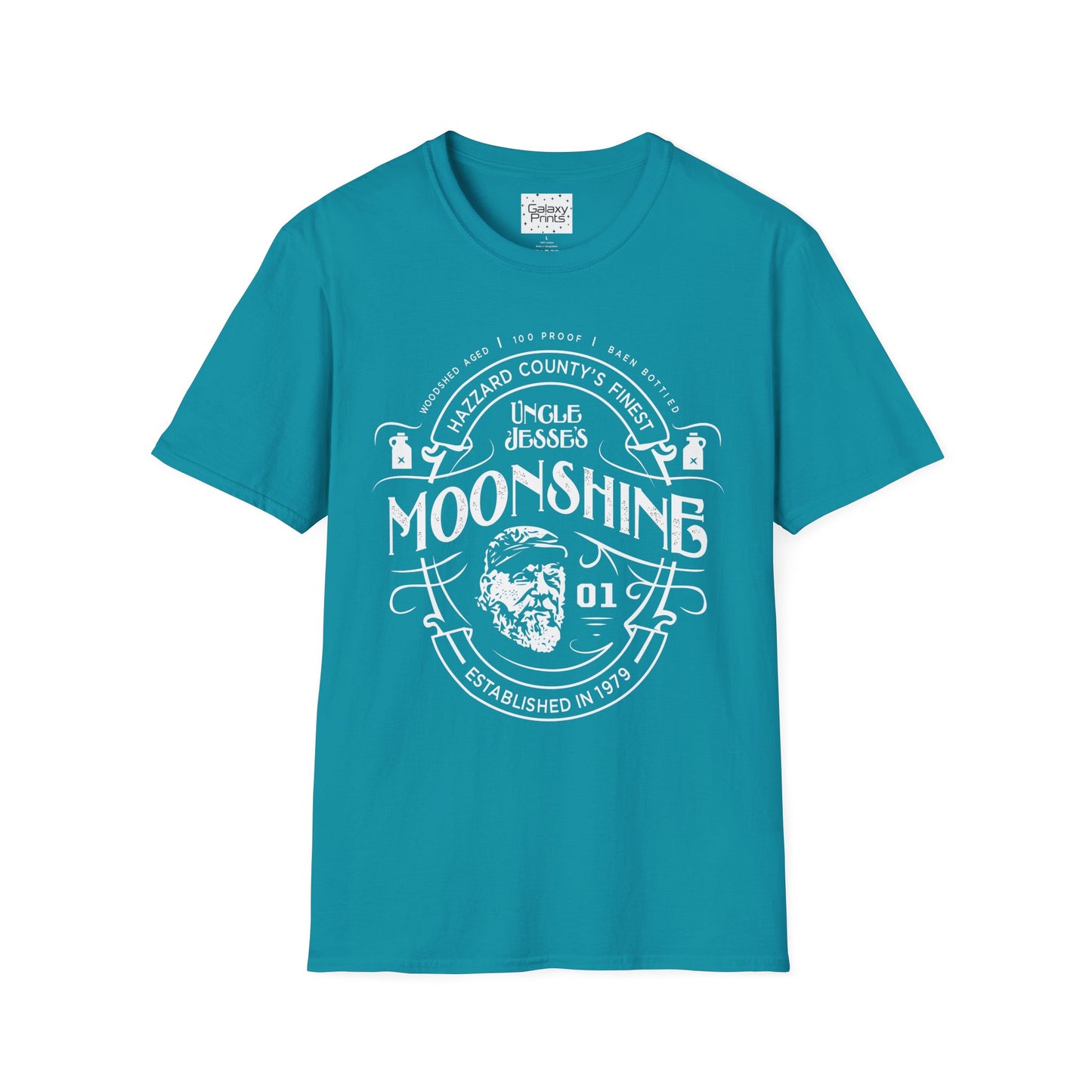 Unisex T-Shirt - POP Culture - 'From the Hit TV Show The Duke's of Hazzard - Uncle Jesse's Moonshine 1979'