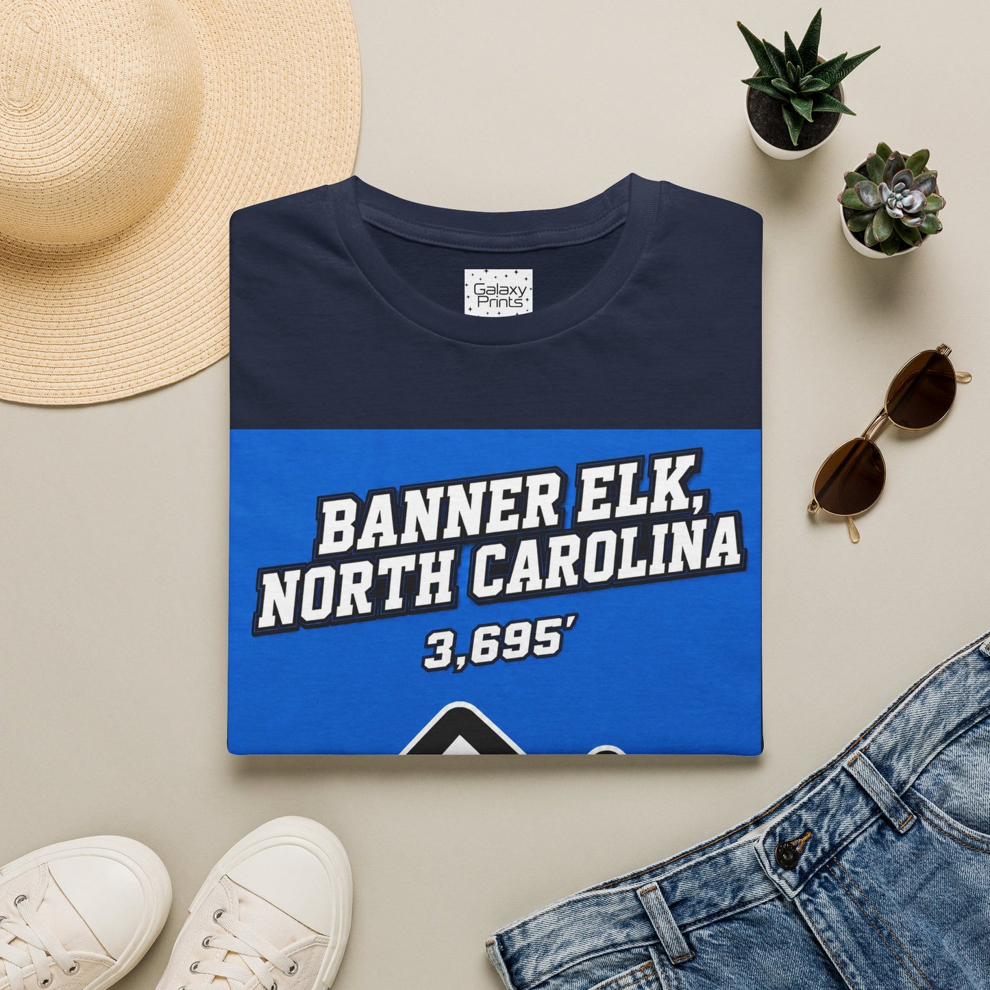 Banner Elk, NC - The whole town is High T-Shirt — 3,695' Mountain Souvenir Tee