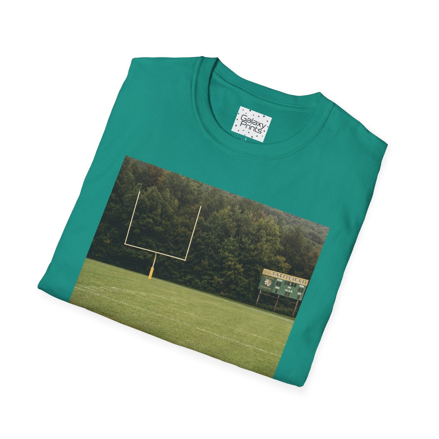 Tate Football Field Photo T-Shirt — Vintage LMC Football Graphic Tee