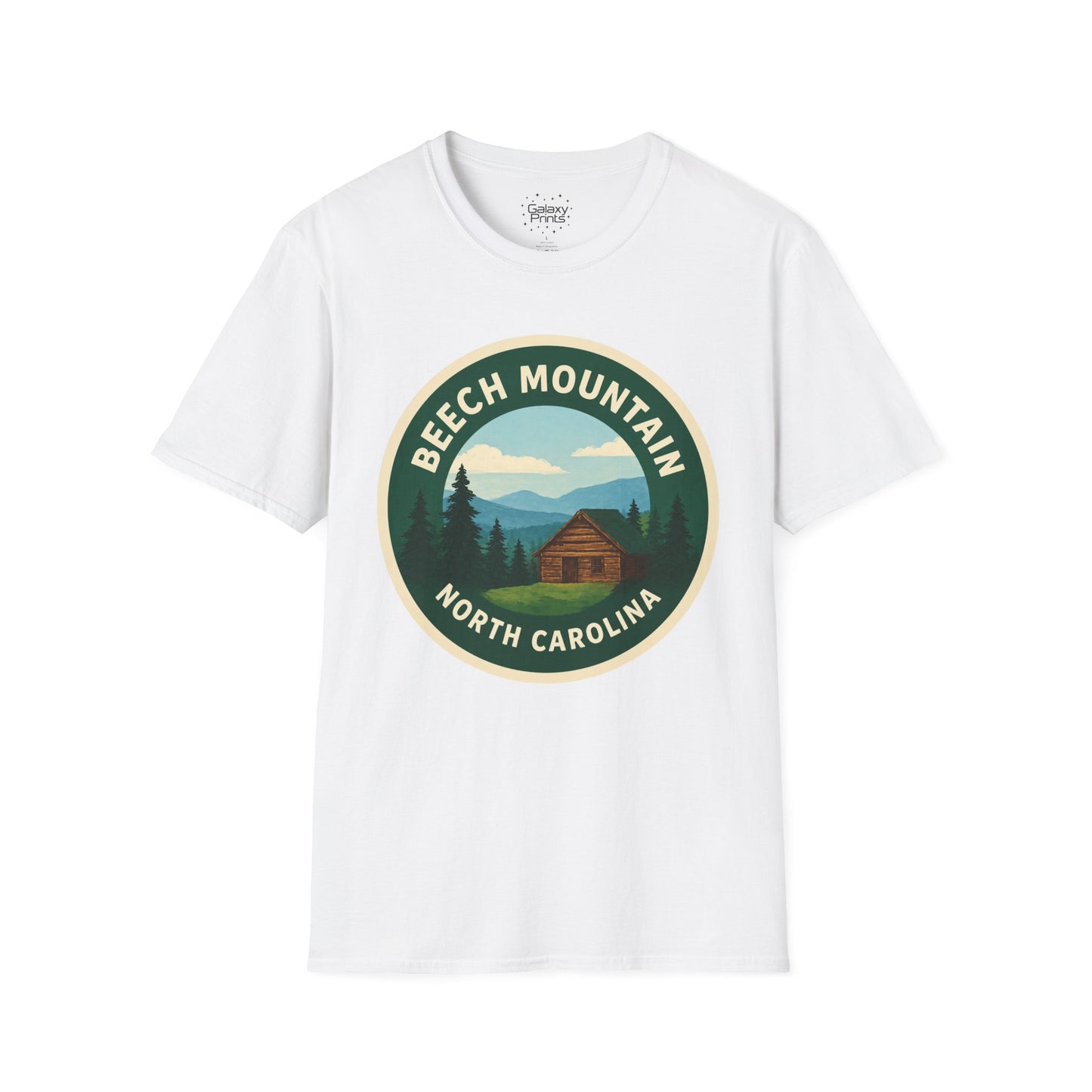 Beech Mountain NC T-Shirt — Mountain Cabin Scenic Graphic Tee