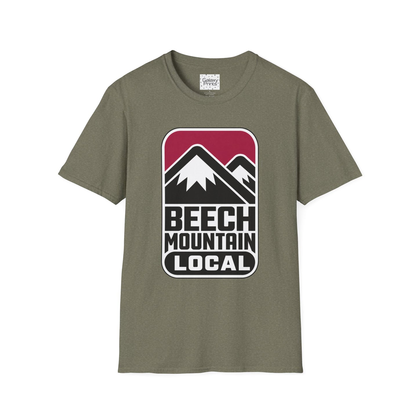 Beech Mountain Local T-Shirt - Retro Mountain Badge Graphic