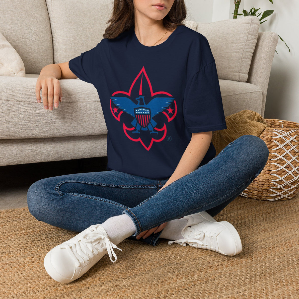Boy Scouts Eagle Fleur-de-Lis T-Shirt - Retro in many colors your choice