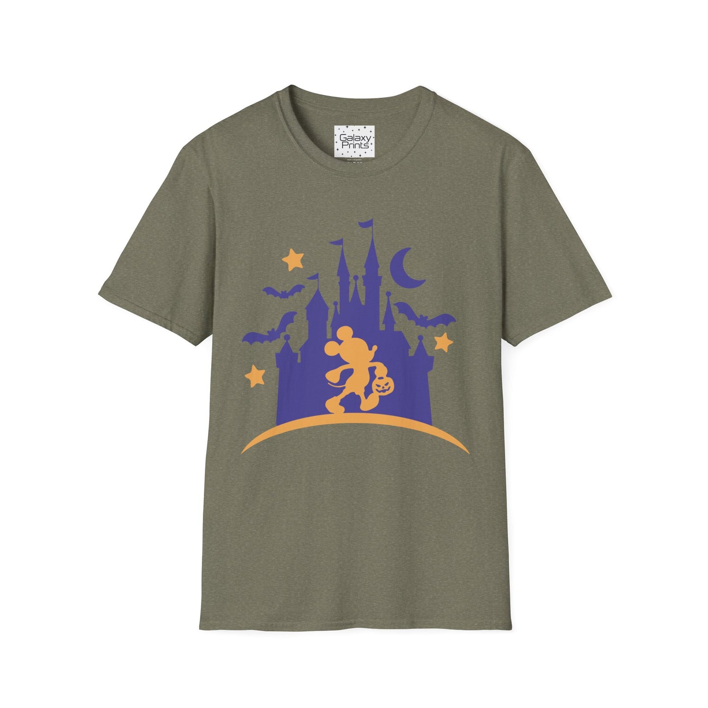 Unisex T-Shirt - DISNEY Inspired - 'Mickey gone trick or treating at the Castle in WDW'