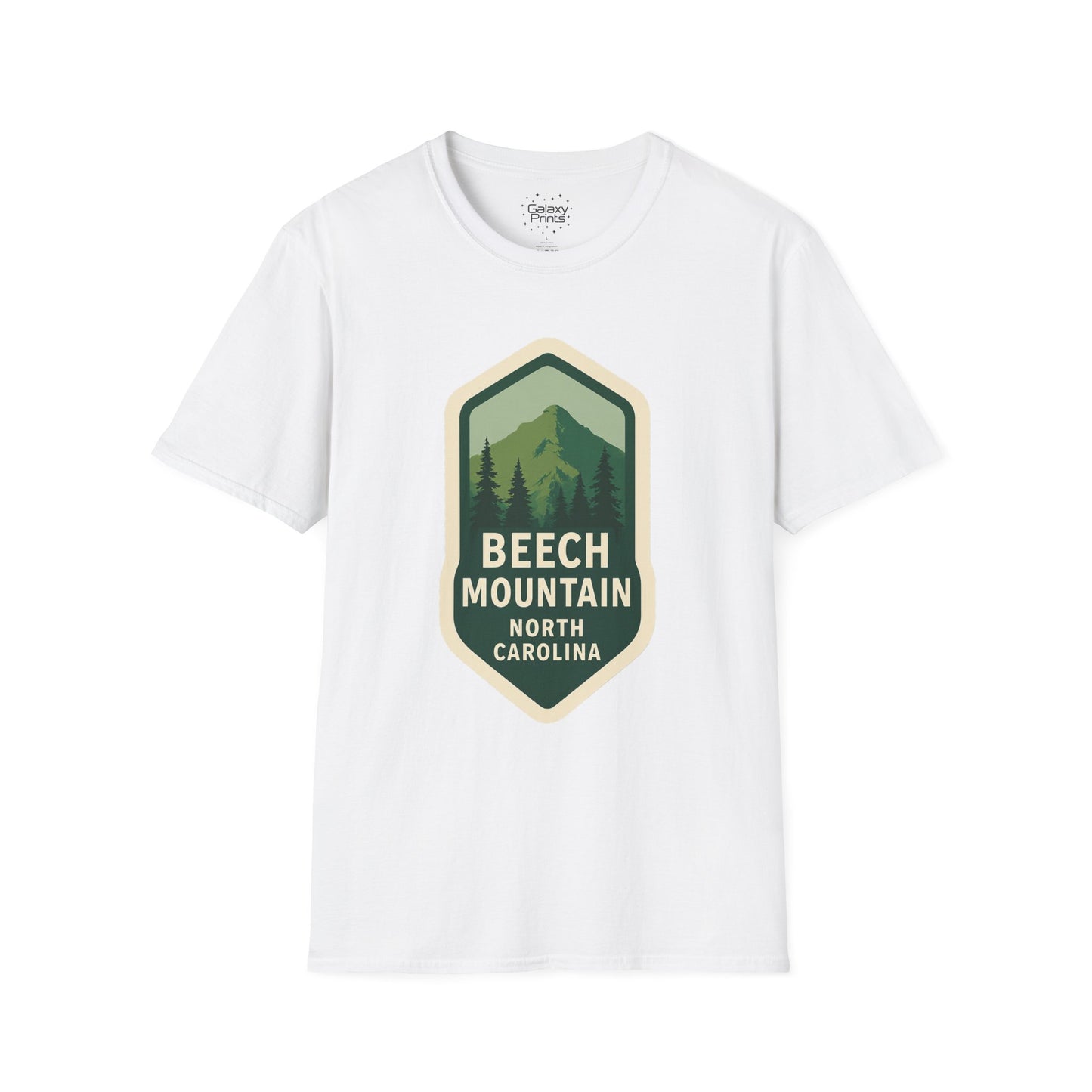 Beech Mountain NC Vintage Hiking T-Shirt — Retro Mountain Badge Graphic Tee
