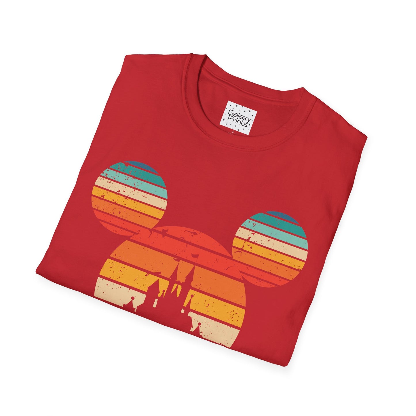 Unisex T-Shirt - DISNEY Inspired - 'Mickey Ears with Pastel Colors Distressed'
