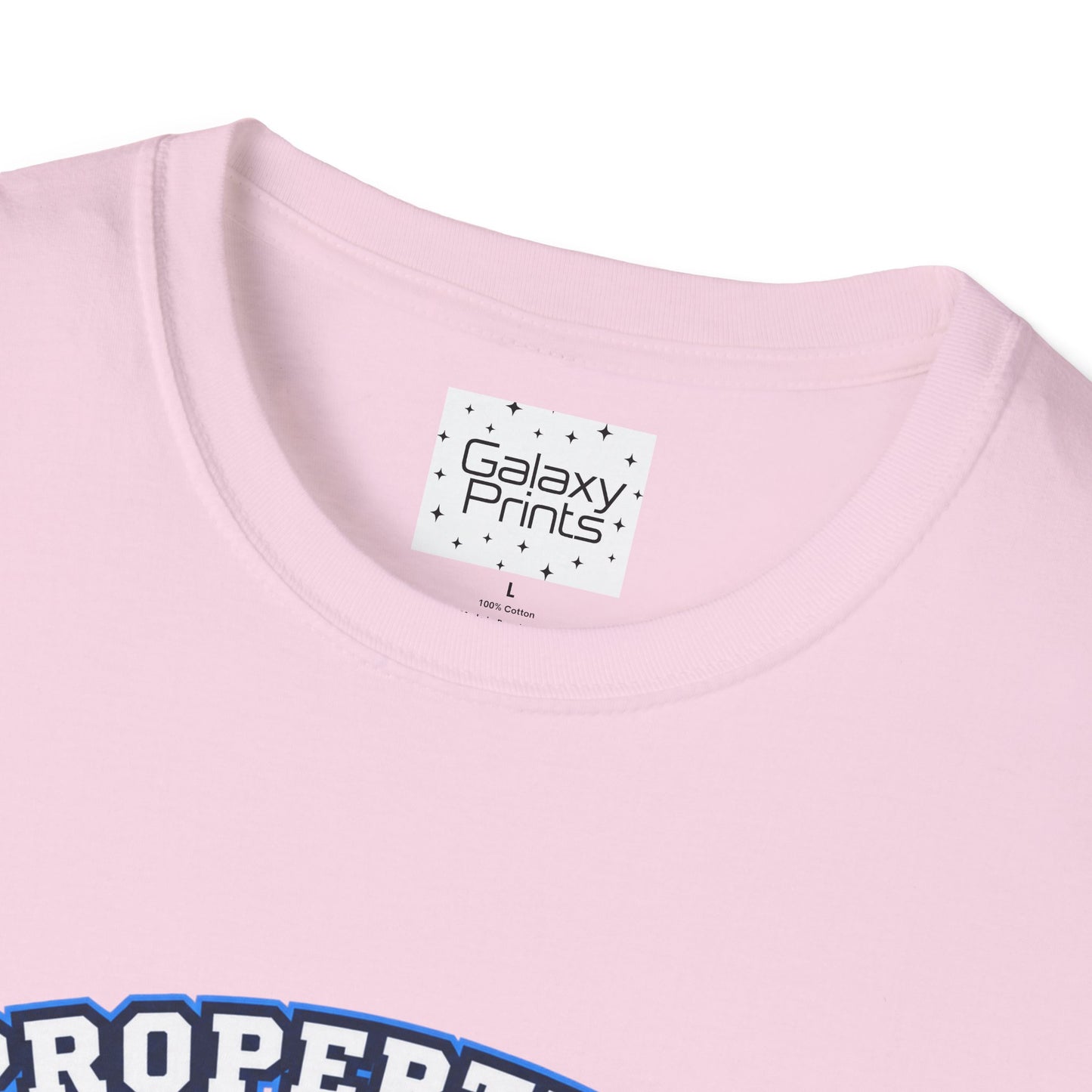 Property of JTH Vikings T‑Shirt L — Viking in Power Circle back - Hoggard School Spirit Tee
