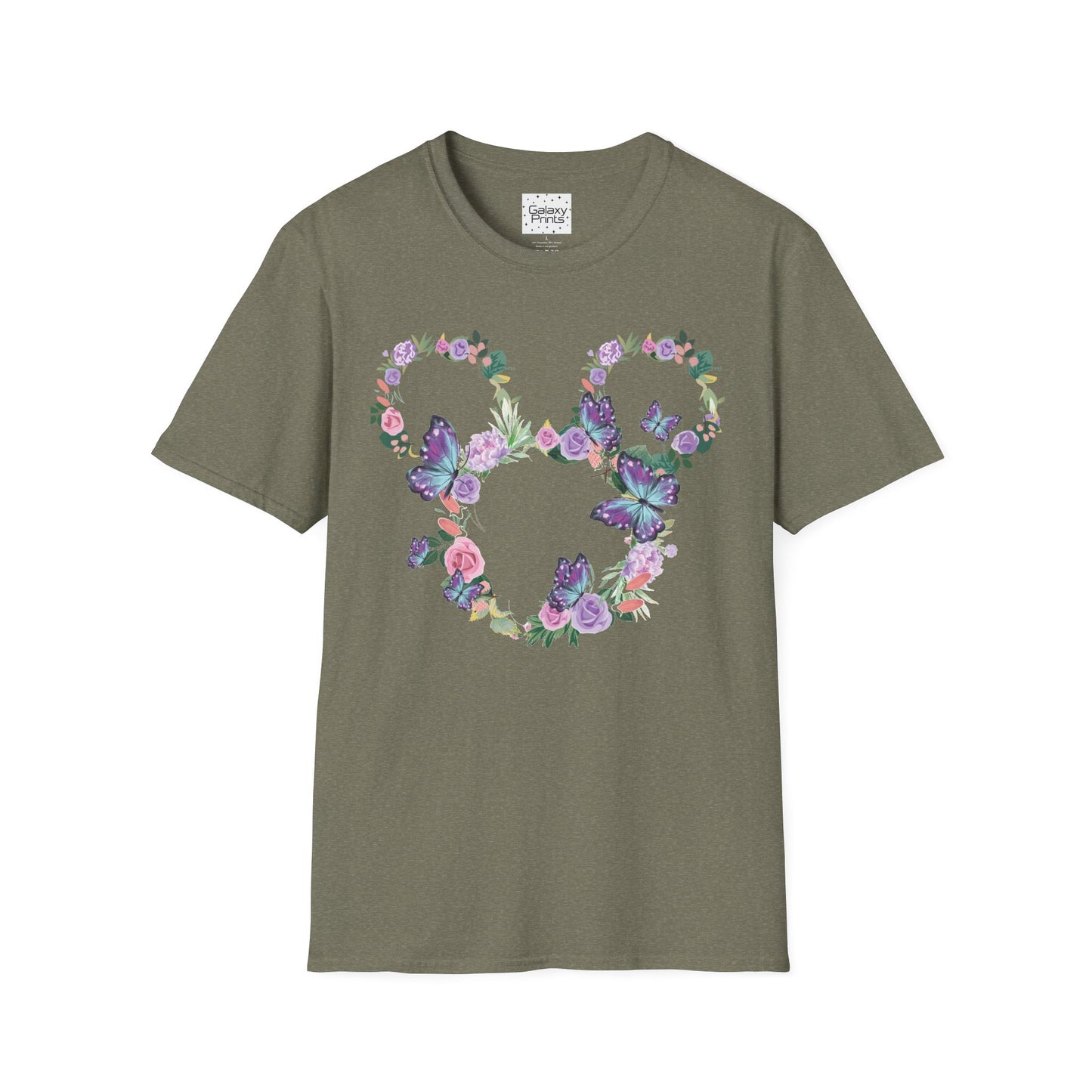 Unisex T-Shirt - DISNEY Inspired - 'Mickey Ears made of Flowers'