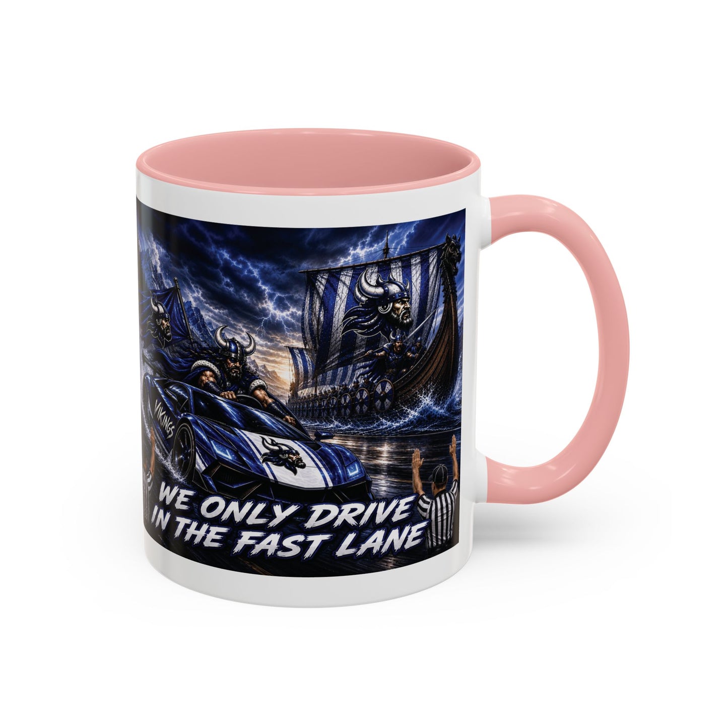 Hoggard Vikings Stylish Accent Coffee Mug  "Race to another Ship" and "Dive in the fast lane"- Perfect for Daily Brew & Gifts