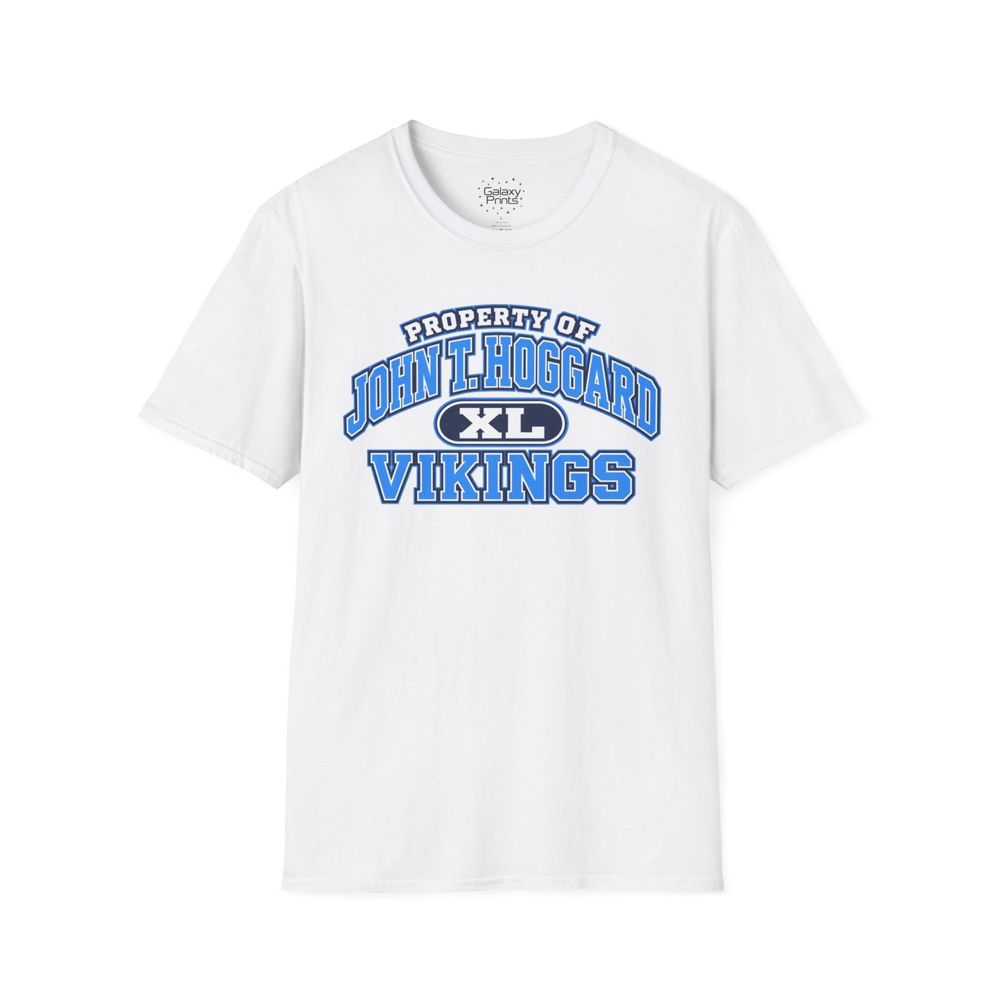 Property of JTH Vikings T‑Shirt XL — Viking in Power Circle back - Hoggard School Spirit Tee