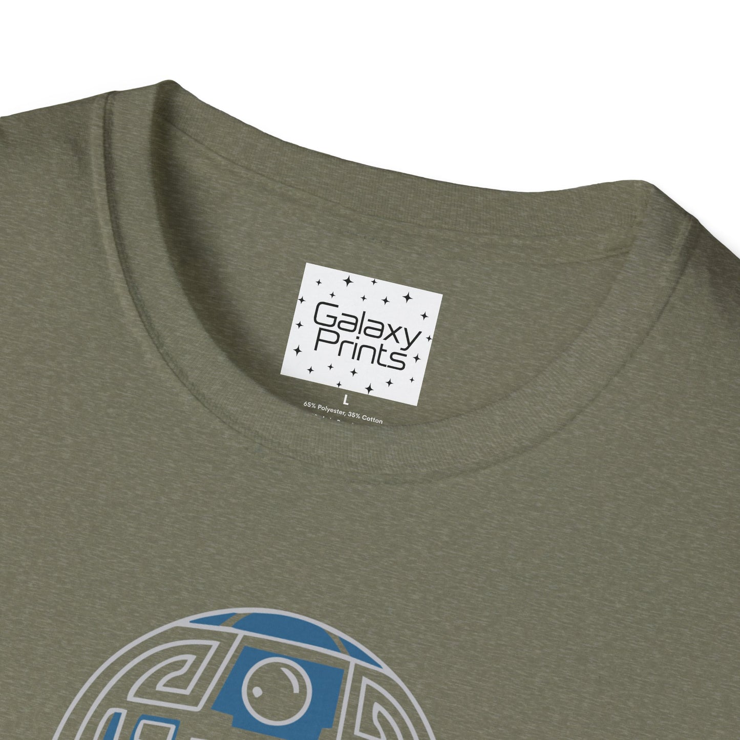 Star Wars Inspired Unisex T-Shirt - R2 D2 Digital Outline Framework Graphic Tee