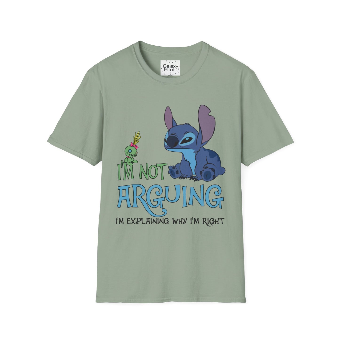 Unisex T-Shirt - Disney Inspired - 'Stich Not Arguing'