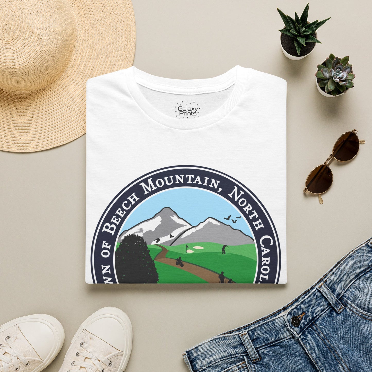 The Town of Beech Mountain, North Carolina Seal T-Shirt — Scenic Mountain Town Tee