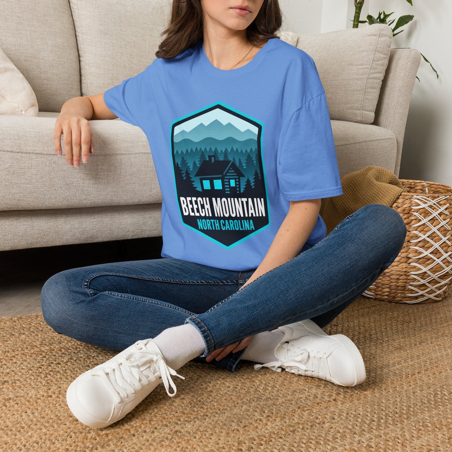 Beech Mountain North Carolina Cabin Tee — Mountain Cabin Graphic T-Shirt