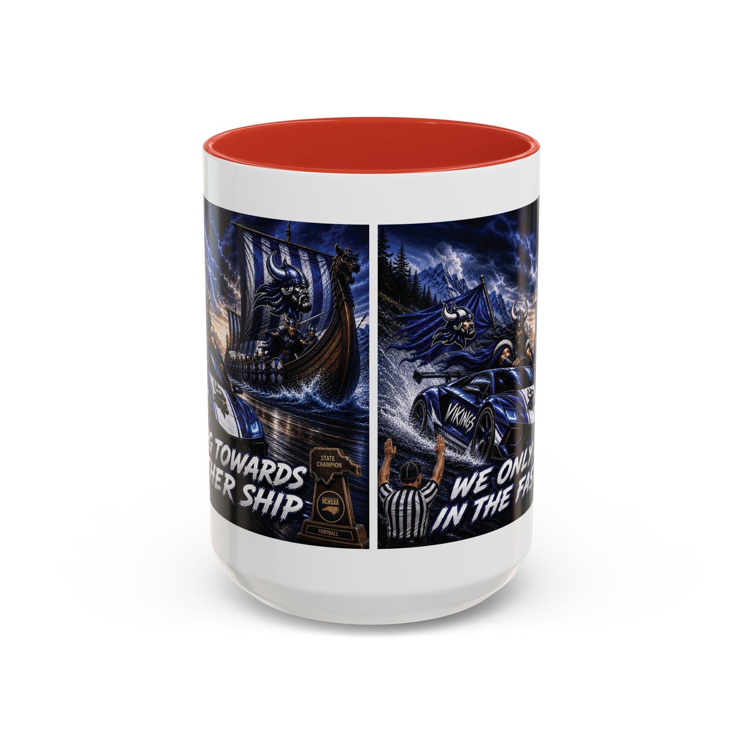 Hoggard Vikings Stylish Accent Coffee Mug  "Race to another Ship" and "Dive in the fast lane"- Perfect for Daily Brew & Gifts