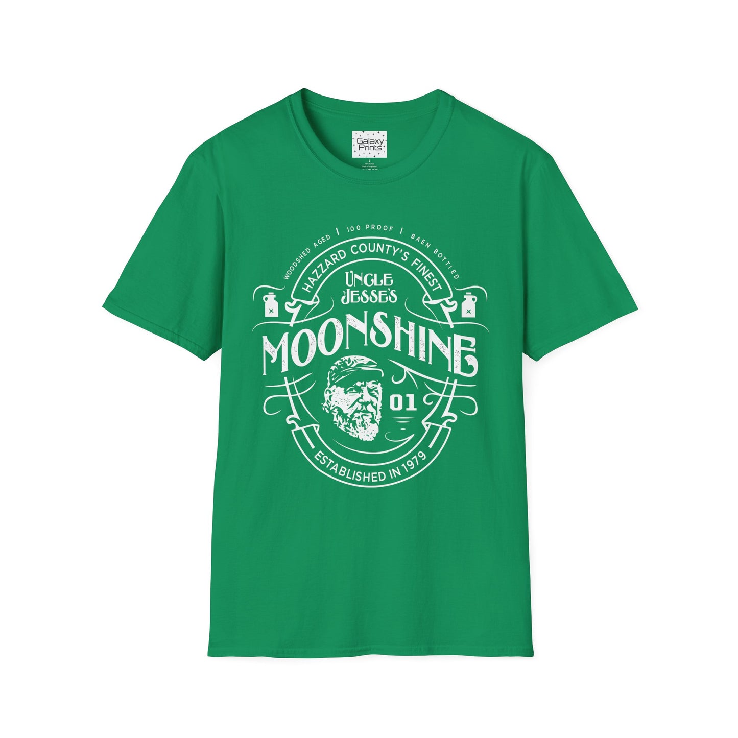 Unisex T-Shirt - POP Culture - 'From the Hit TV Show The Duke's of Hazzard - Uncle Jesse's Moonshine 1979'