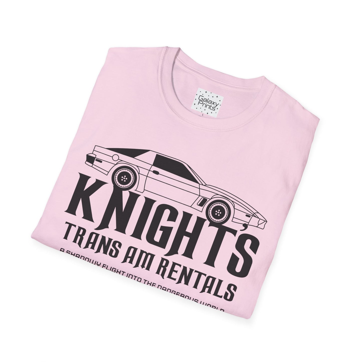 Unisex T-Shirt - POP Culture - 'From the Hit TV Show NIGHTRIDER it's KITT Car with KNIGHT's Trans Am Rentals'