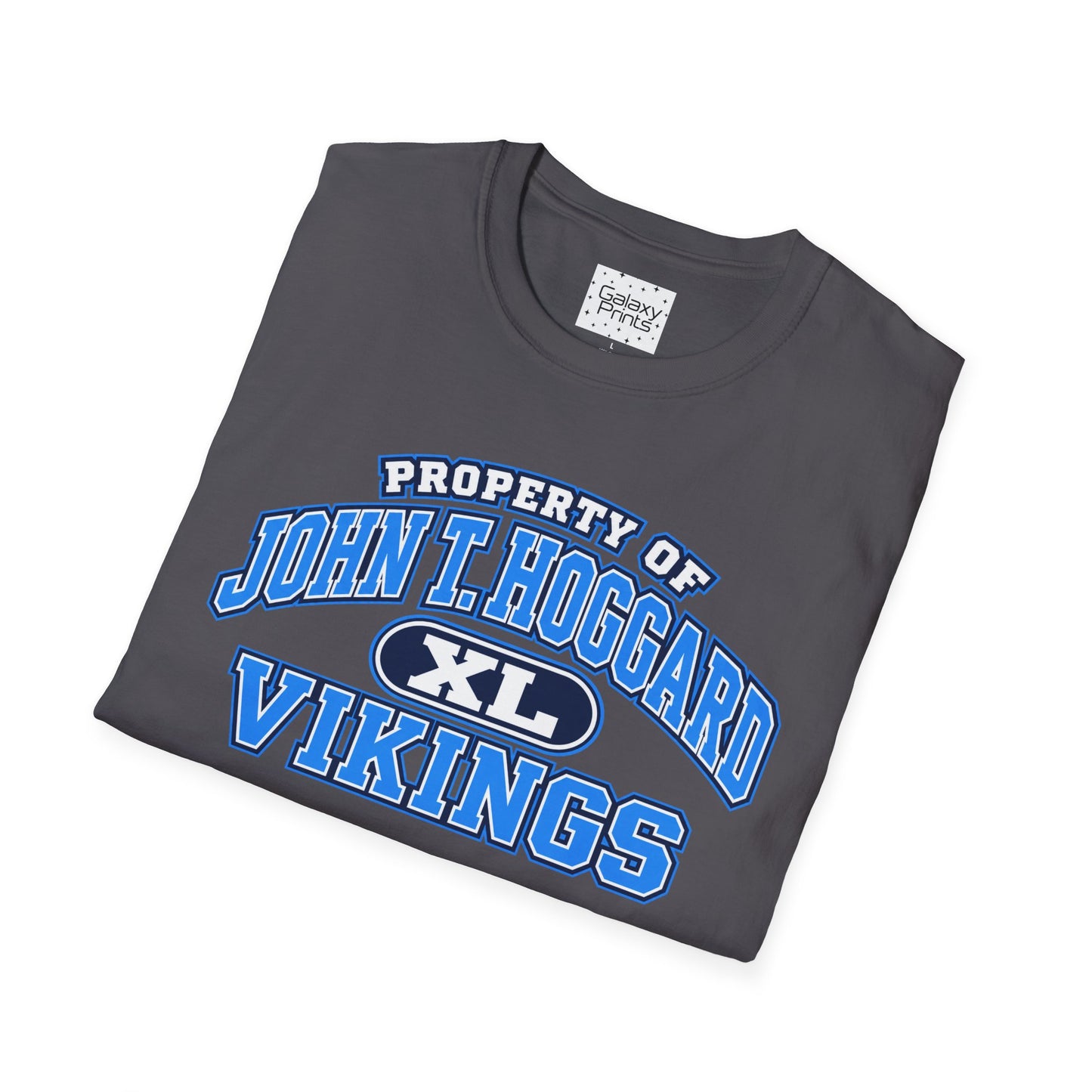 Property of JTH Vikings T‑Shirt XL — Viking in Power Circle back - Hoggard School Spirit Tee
