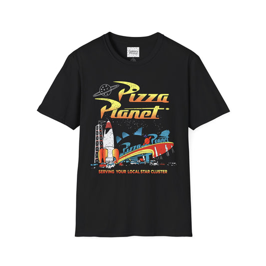 DISNEY inspired Unisex T-Shirt - Pizza Planet 'Serving Your Local Star Cluster'