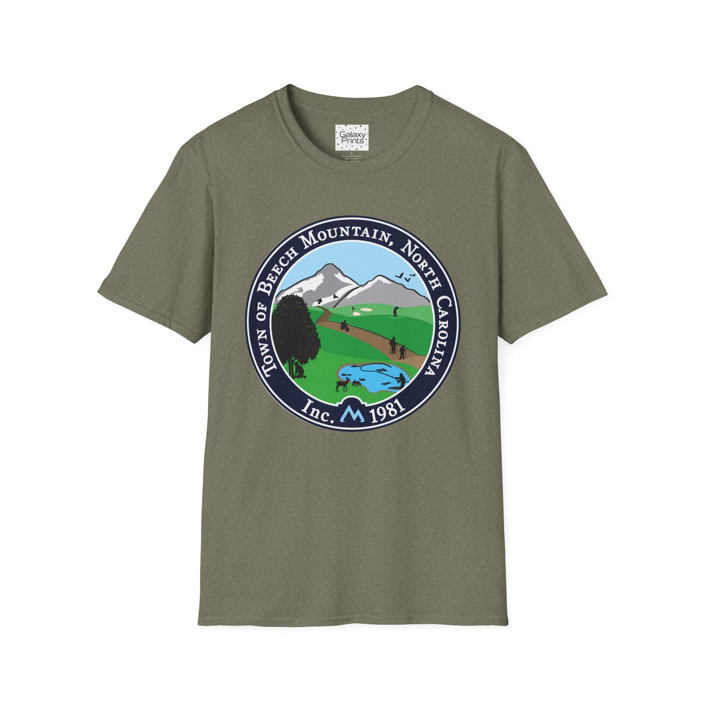 The Town of Beech Mountain, North Carolina Seal T-Shirt — Scenic Mountain Town Tee