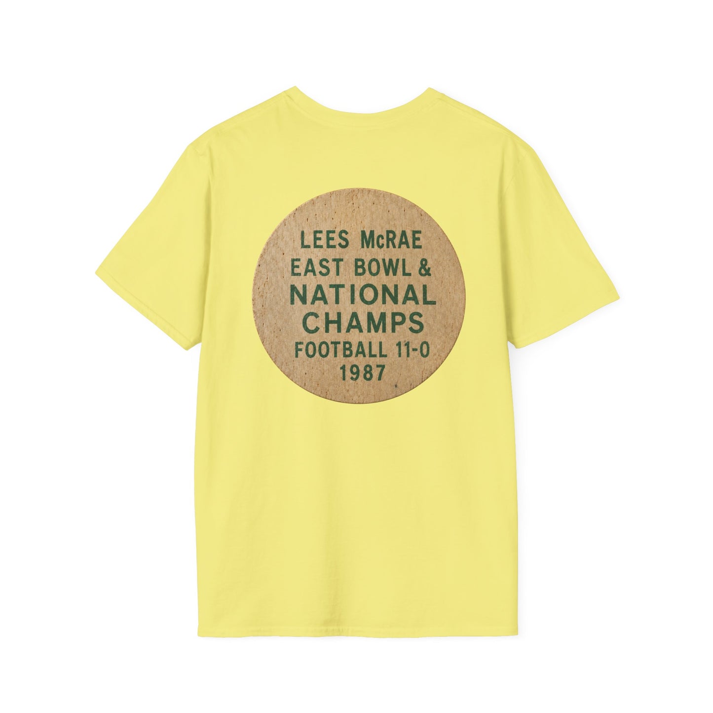 Lees-McRae College Bobcats Vintage Football T-Shirt — Forever Undefeated - Wooden Nickel / Chip