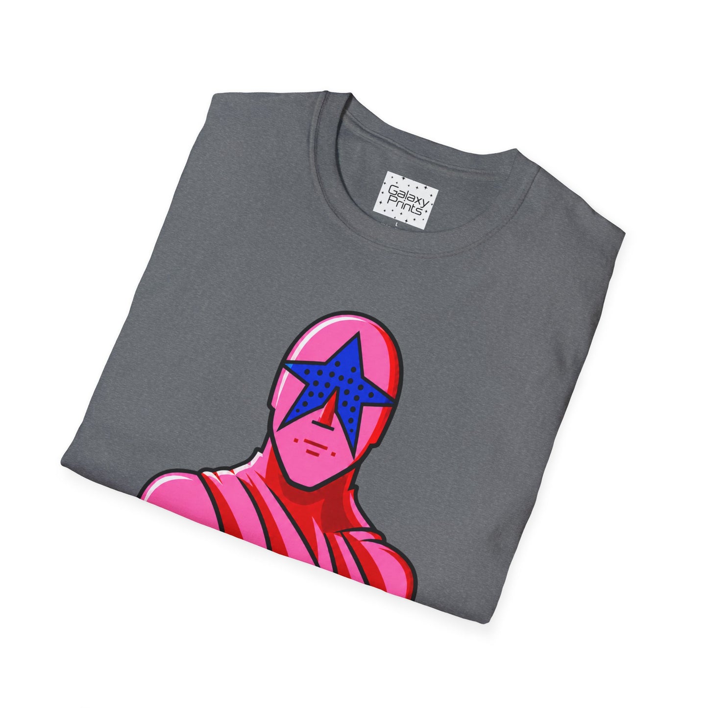 STAR MAN Nin Wrestling video game "NOW" and "THEN" T-Shirt — Retro Pop Hero Graphic Tee - Nin Wrestler STAR MAN video game - Current Culture