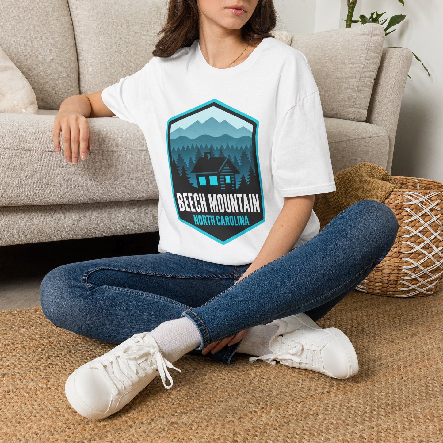 Beech Mountain North Carolina Cabin Tee — Mountain Cabin Graphic T-Shirt