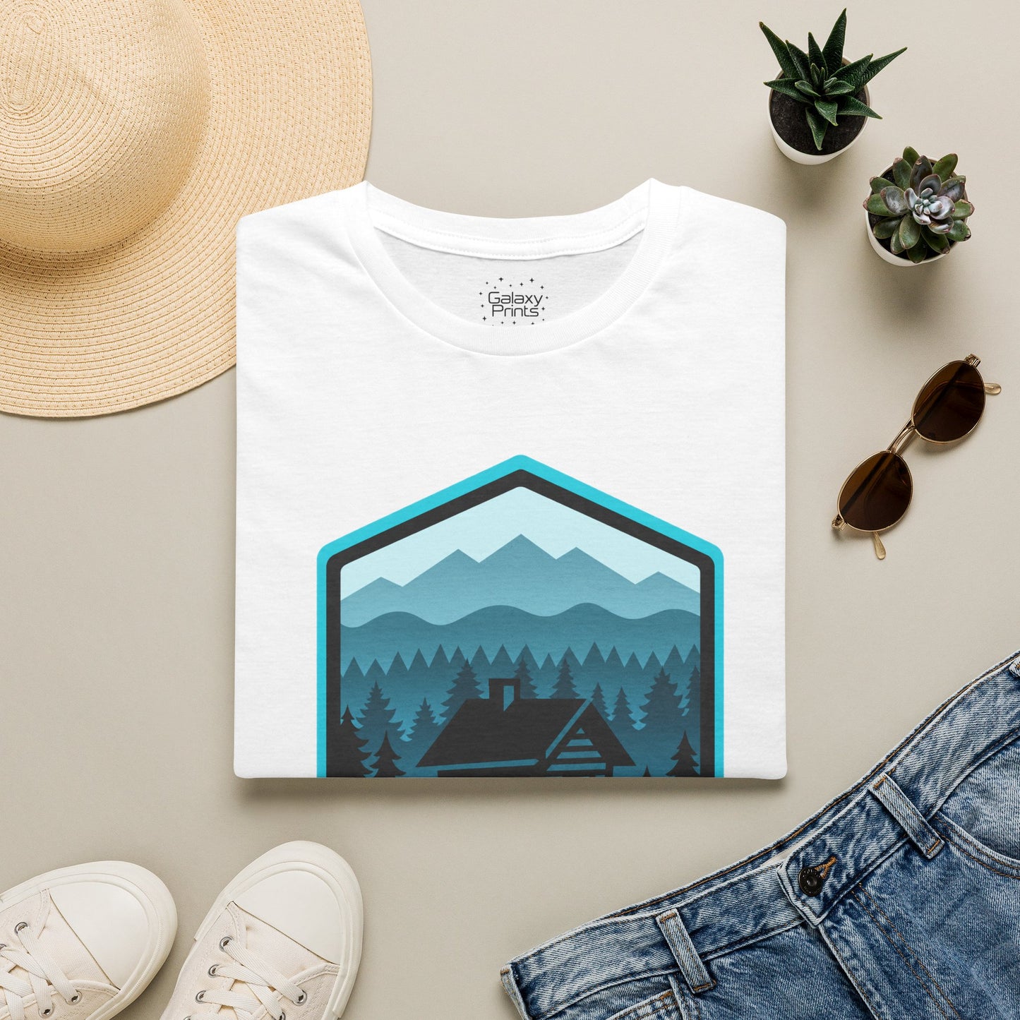 Beech Mountain North Carolina Cabin Tee — Mountain Cabin Graphic T-Shirt