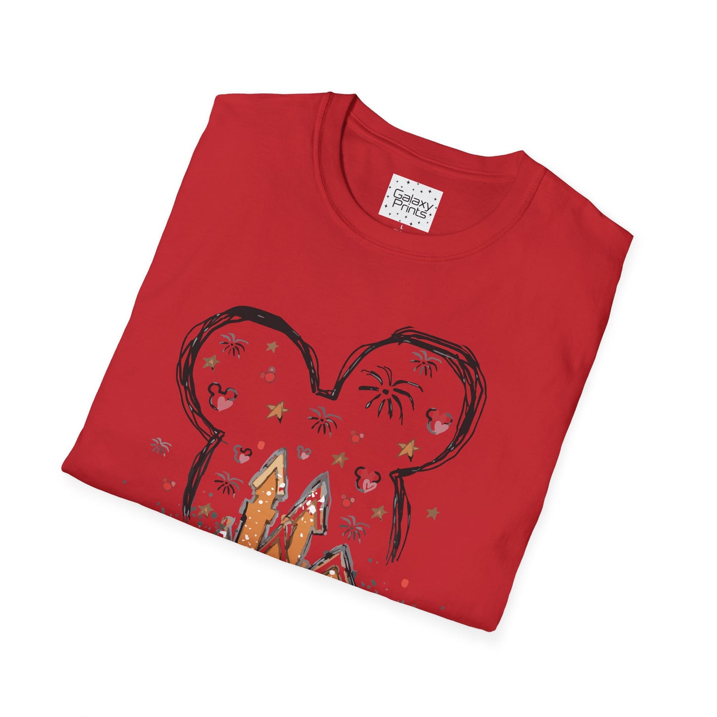 Unisex T-Shirt - DISNEY Inspired - 'Gingerbread Princess Castle with Fireworks'