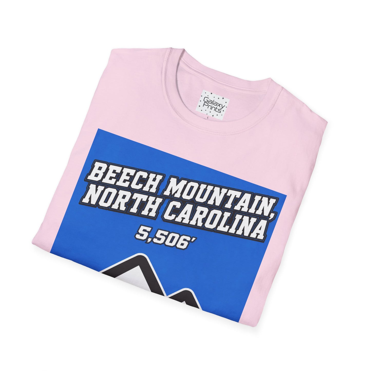 Beech Mountain, NC - The whole town is High T-Shirt — 5,506' Mountain Souvenir Tee
