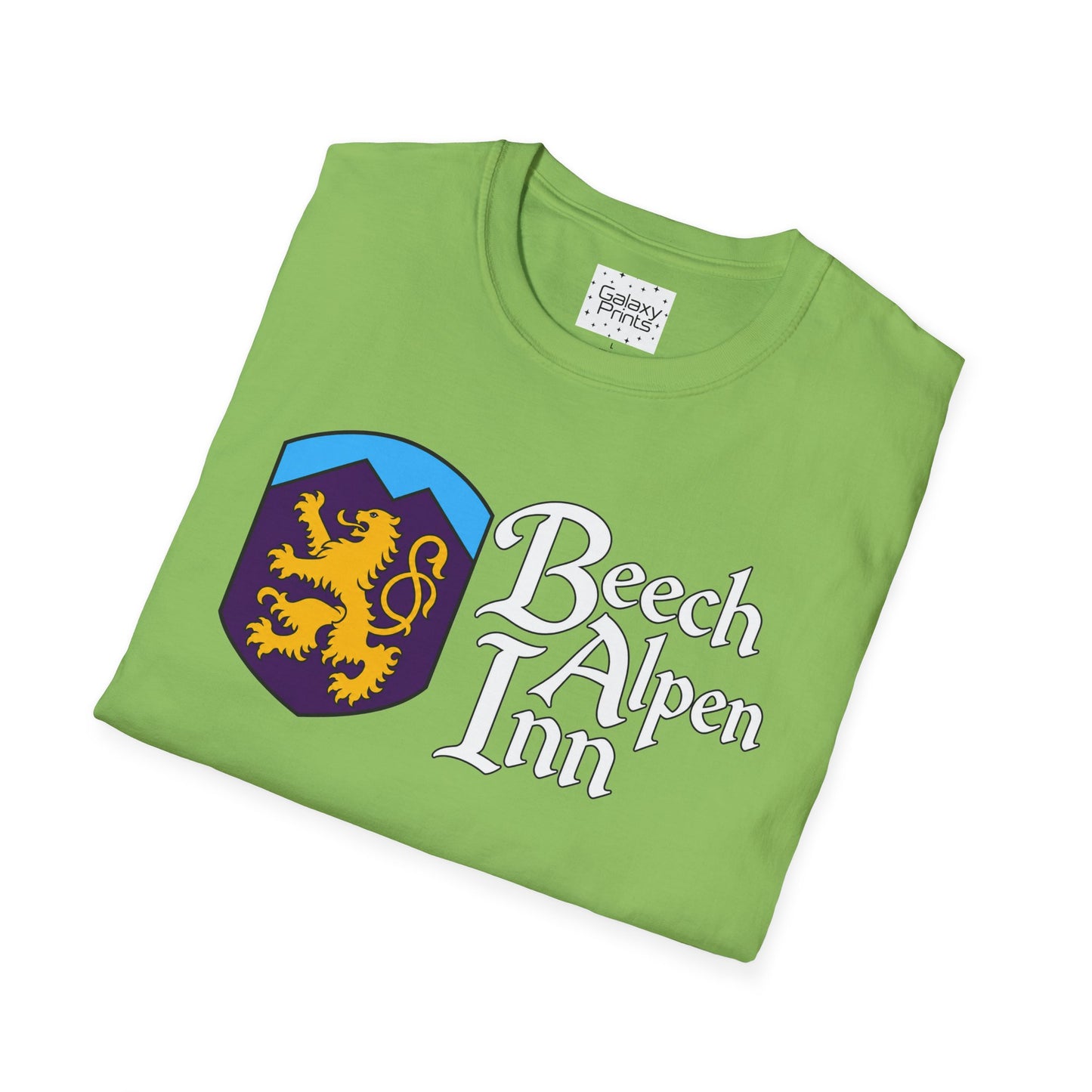 Beech Alpen Inn Crest Tee - (vintage heraldic logo) T-Shirt - Beech Mtn, NC