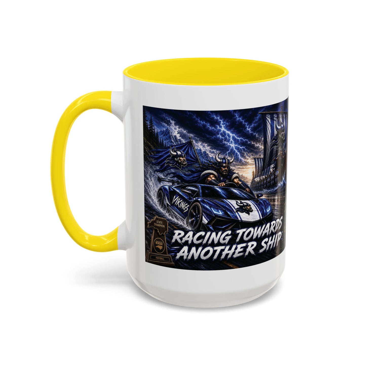 Hoggard Vikings Stylish Accent Coffee Mug  "Race to another Ship" and "Dive in the fast lane"- Perfect for Daily Brew & Gifts