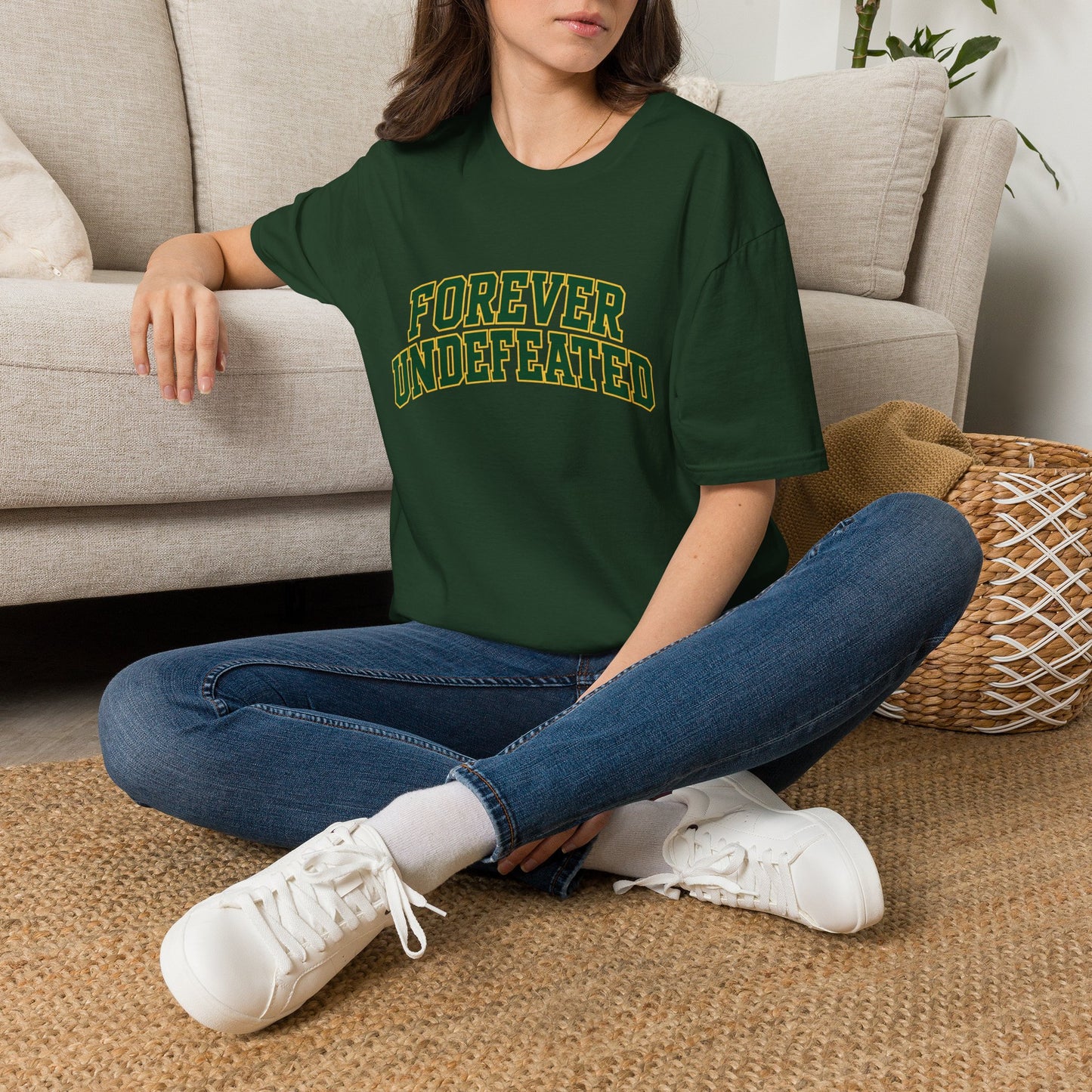 Lees-McRae College Bobcats Vintage Football T-Shirt — Forever Undefeated - Wooden Nickel / Chip
