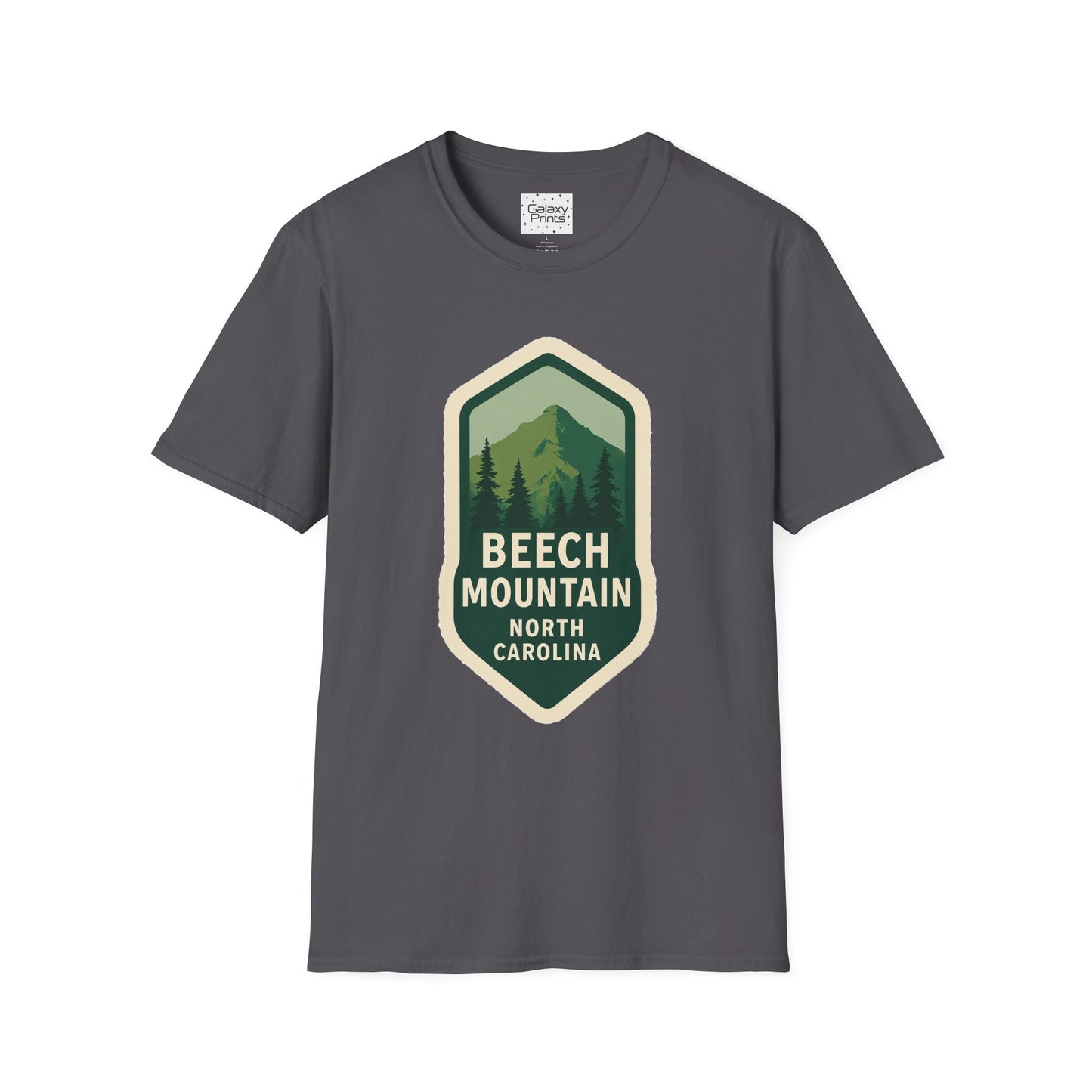 Beech Mountain NC Vintage Hiking T-Shirt — Retro Mountain Badge Graphic Tee