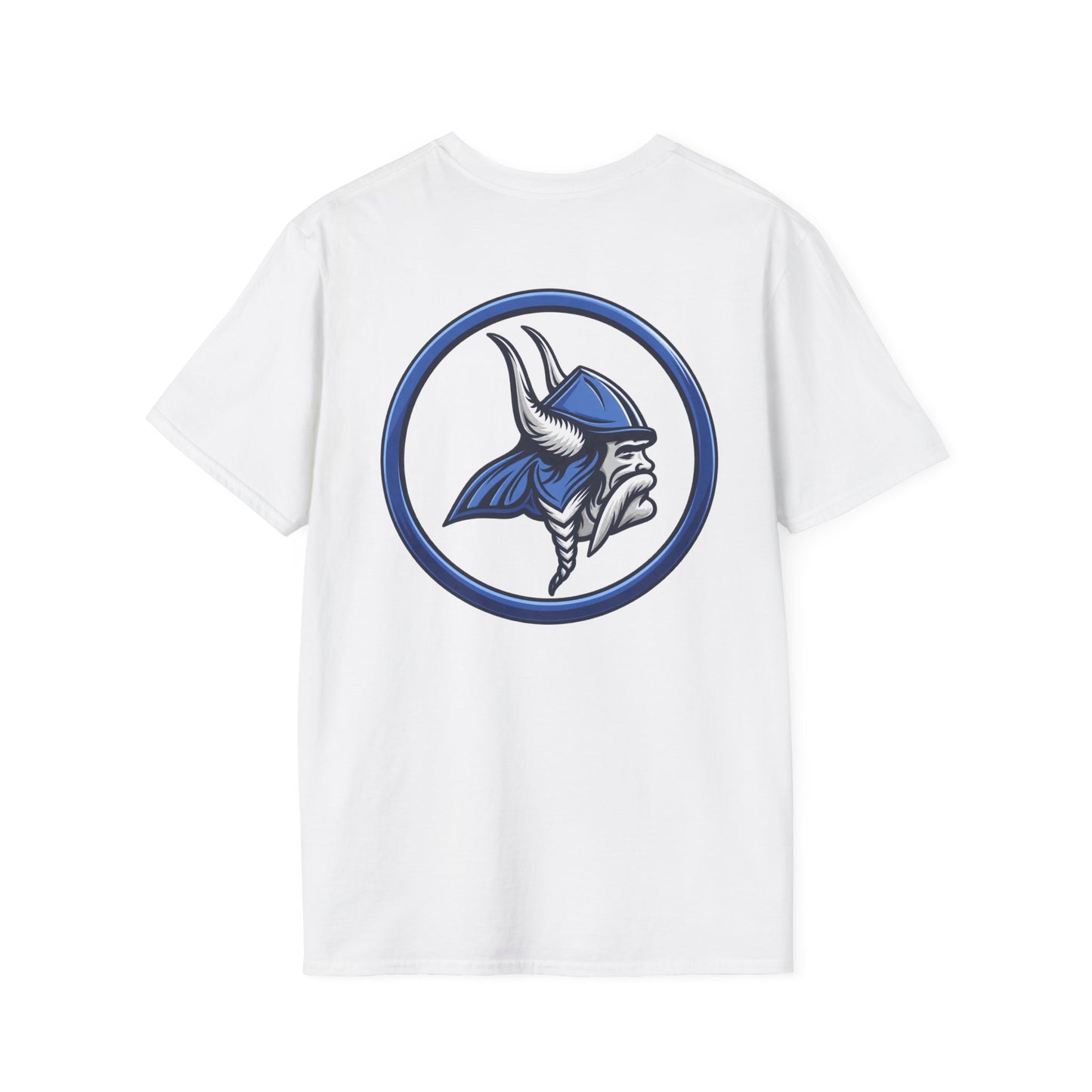 Property of JTH Vikings T‑Shirt L — Viking in Power Circle back - Hoggard School Spirit Tee