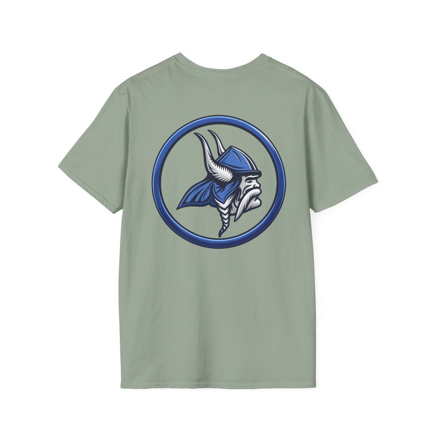 Property of JTH Vikings T‑Shirt S — Viking in Power Circle back - Hoggard School Spirit Tee