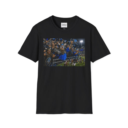Viking Fans with #1 FAN T‑Shirt — '#1 FAN leading the fight' Graphic Tee - Viking crowd