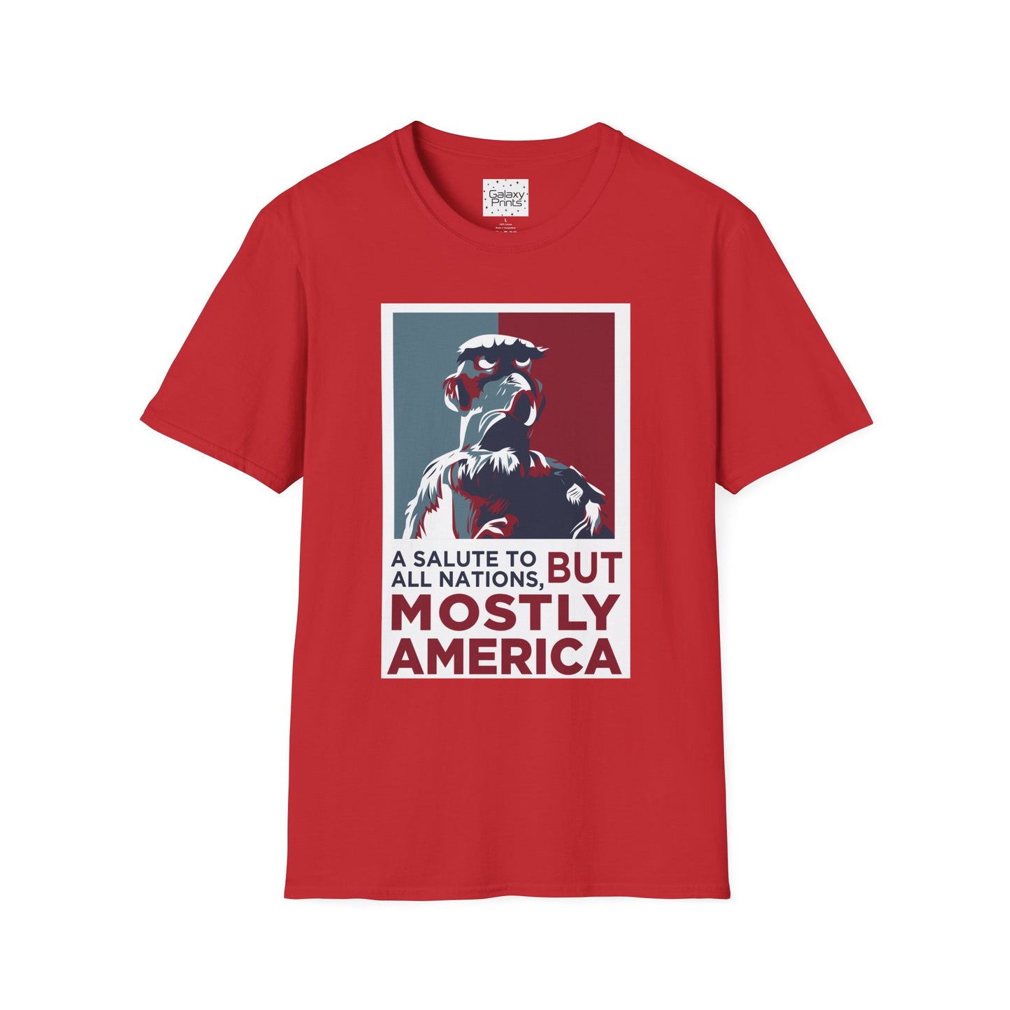 DISNEY inspired Unisex T-Shirt - SAM EAGLE 'Salute To All Nations But Mostly America'