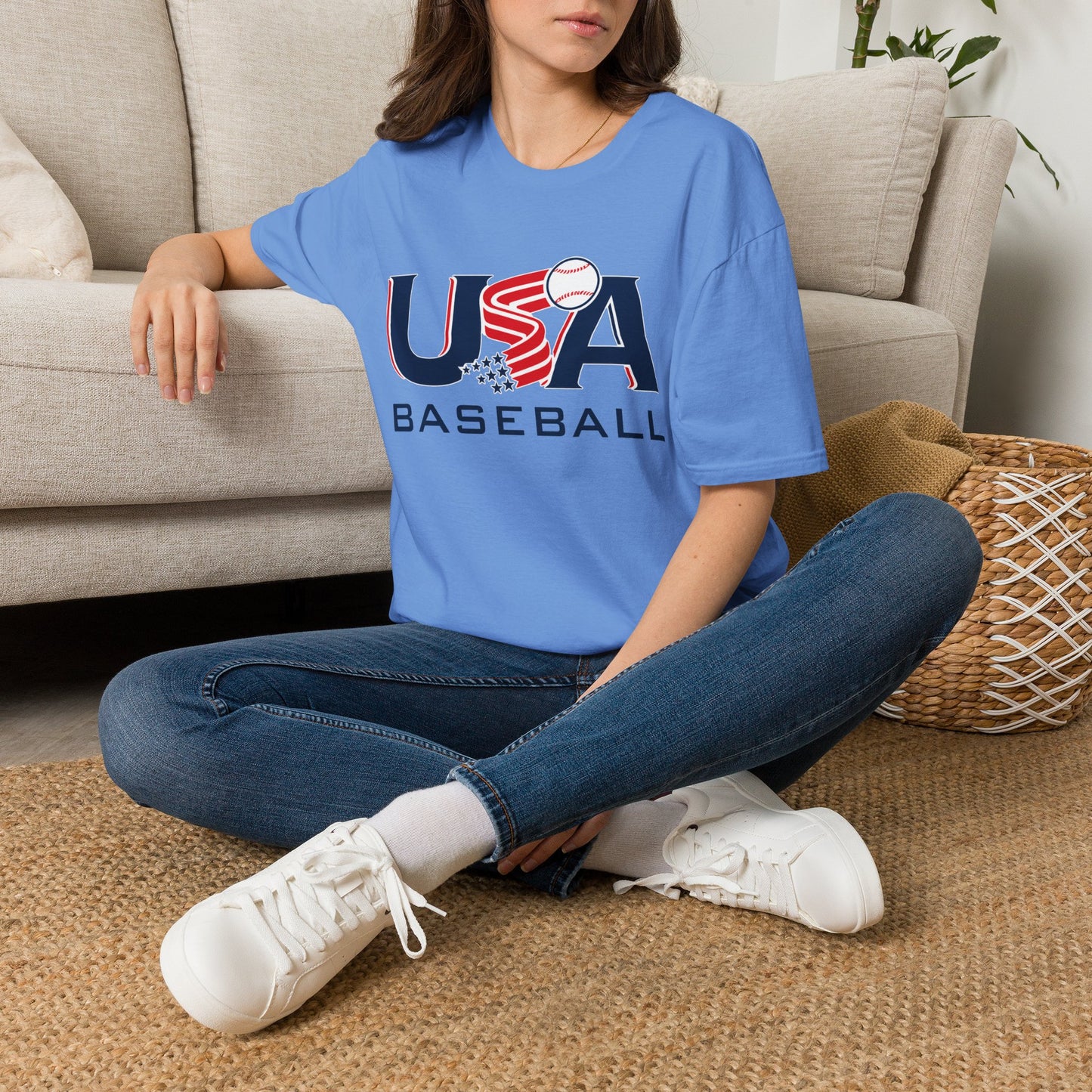 USA Baseball T-Shirt — Patriotic Baseball Team Tee - Why NOT Culture