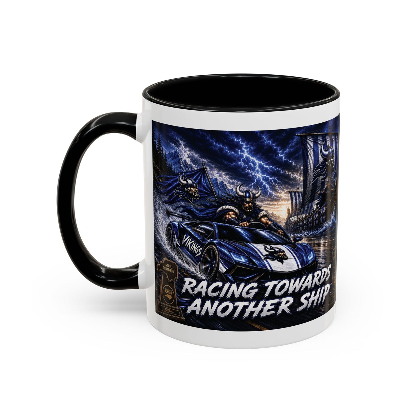 Hoggard Vikings Stylish Accent Coffee Mug  "Race to another Ship" and "Dive in the fast lane"- Perfect for Daily Brew & Gifts